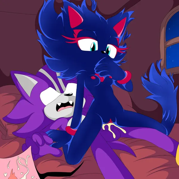 blaze the cat, darkspine sonic, proto blaze (sega, sonic and the secret rings) created by ichigo980968541, j nsfw