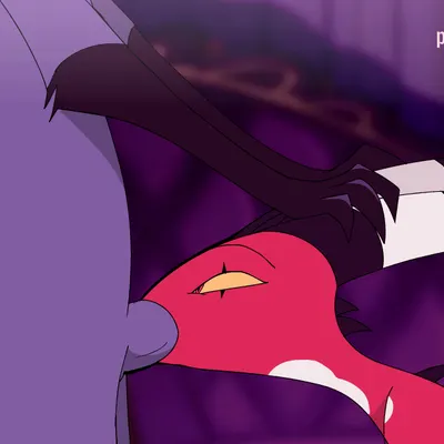 blitzo (helluva boss), stolas (helluva boss) (hellaverse, helluva boss) created by bikomation