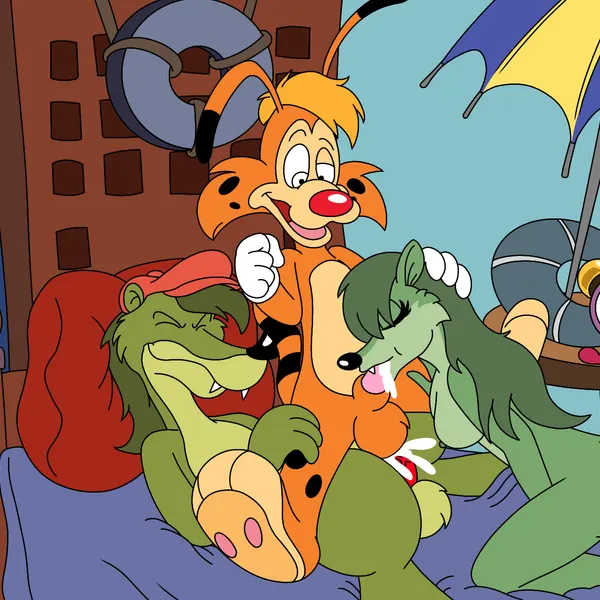 bonkers d. bobcat, wacky weasel, wendy weasel (kendraeevee) (a toon rabbit in a weasels' den, bonkers (series)) created by shenvalor