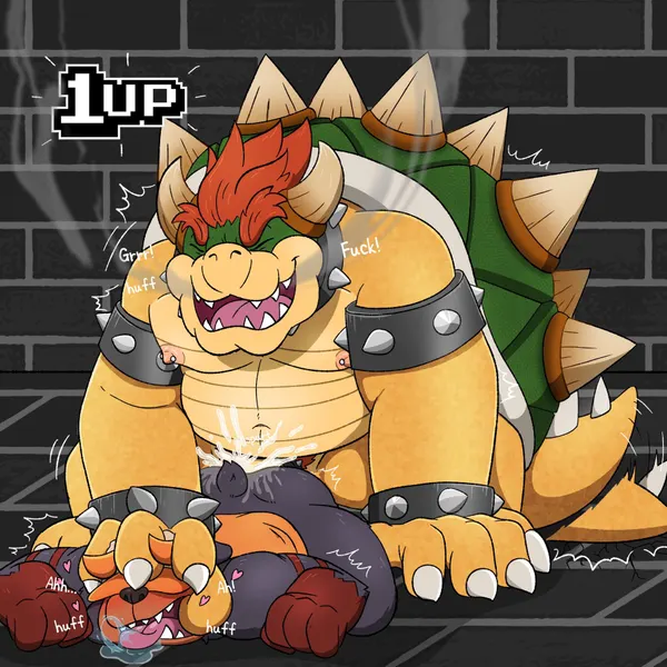 bowser, dusk (moonbeardusk) (mario bros, nintendo) created by moonbeardusk