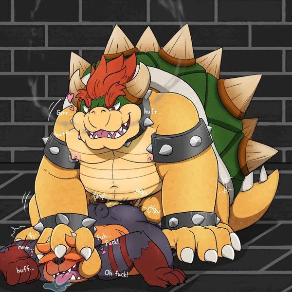 bowser, dusk (moonbeardusk) (mario bros, nintendo) created by moonbeardusk