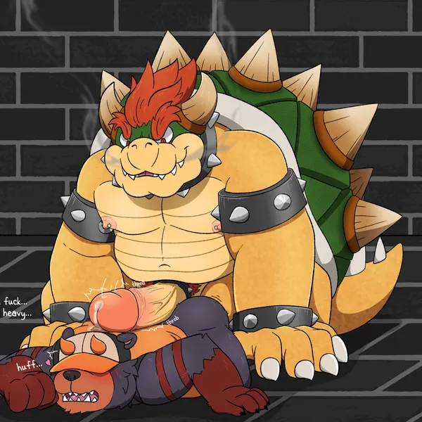 bowser, dusk (moonbeardusk) (mario bros, nintendo) created by moonbeardusk
