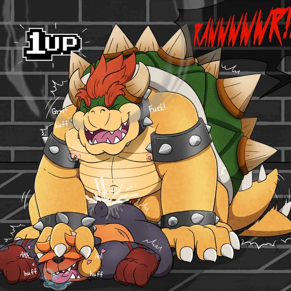 bowser, dusk (moonbeardusk) (mario bros, nintendo) created by moonbeardusk