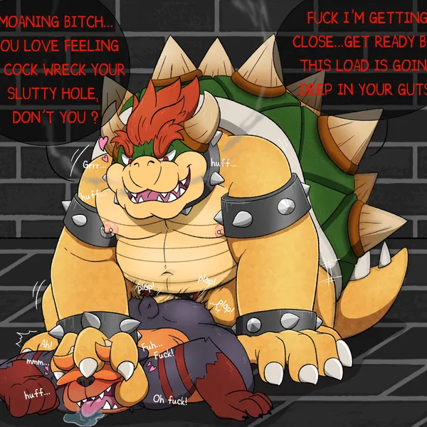 bowser, dusk (moonbeardusk) (mario bros, nintendo) created by moonbeardusk