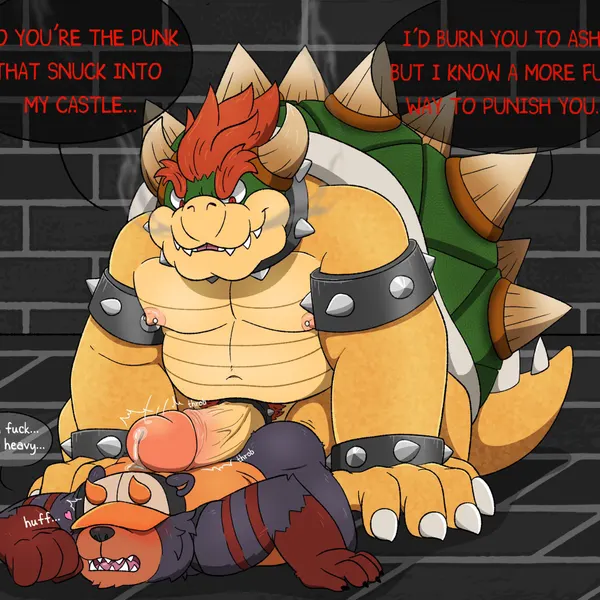 bowser, dusk (moonbeardusk) (mario bros, nintendo) created by moonbeardusk