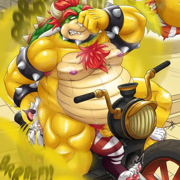 bowser (mario bros, mario kart) created by laught468