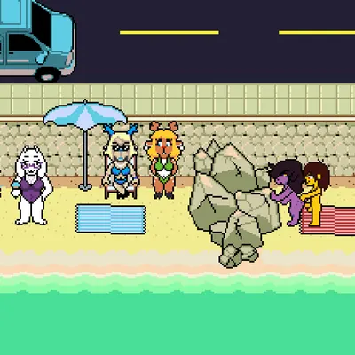 carol holiday, ceroba ketsukane, kris dreemurr (deltarune, mythology) created by bladedbard