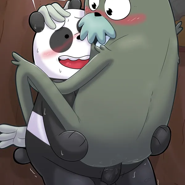 charlie (we bare bears), panda (we bare bears) (cartoon network, we bare bears) created by leothelionel