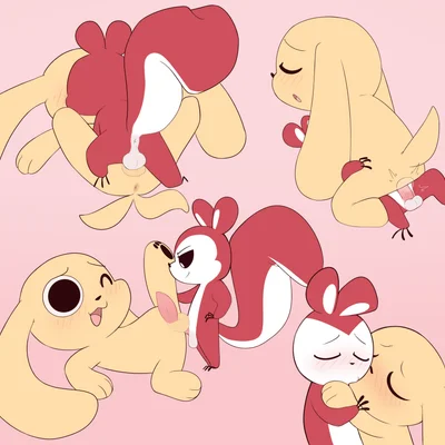 chikn nuggit (chikn nuggit), hawt saus (chikn nuggit) (chikn nuggit, yoshi and toad kissing) created by porldraws