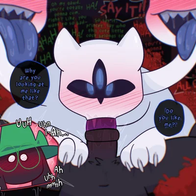 clover (deltarune), ralsei (deltarune, european mythology) created by crushpepper