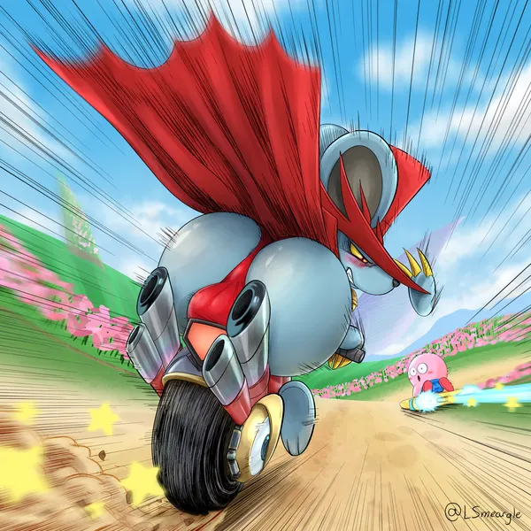 daroach, kirby (kirby (series), kirby air riders) created by smeargle20