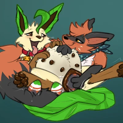 dex (dalvexs), ivy (ivyleafeon) (nintendo, pokemon) created by heliofox