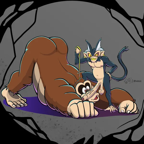 donkey kong (character), void kong (donkey kong (series), donkey kong bananza) created by refractionxiii