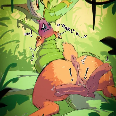 duke the serperior, fan character (game freak, nintendo) created by djuuicebox