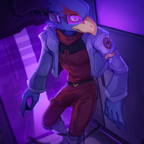 falco lombardi (nintendo, star fox) created by nurinaki