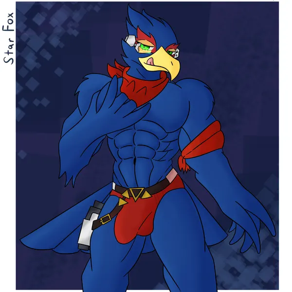 falco lombardi (nintendo, star fox) created by some shiba