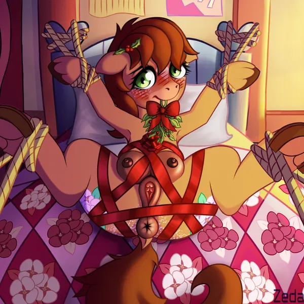 fan character, hollyhock (pony) (hasbro, my little pony) created by zedaval