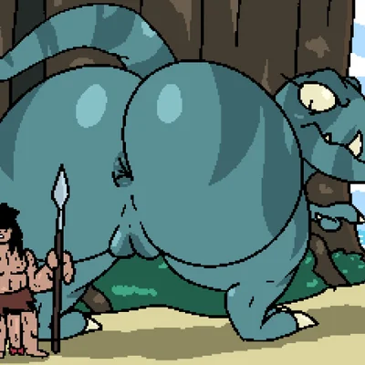 fang (primal), spear (primal) (primal (series)) created by luanctoons