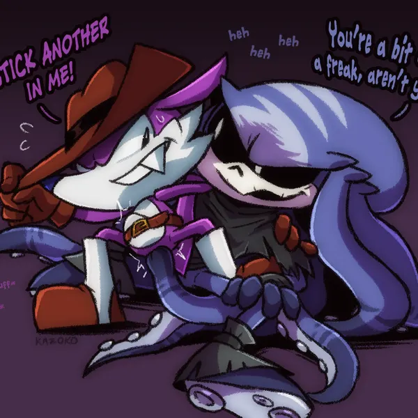 fang the hunter, mimic the octopus (idw publishing, sega) created by kazoko (artist)