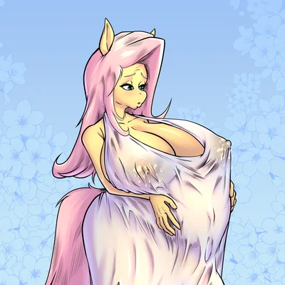 fluttershy (mlp) (friendship is magic, hasbro) created by bakuhaku