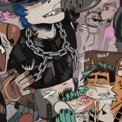 frisky (foxjxck), supercell (thefurryengineer) created by jerro