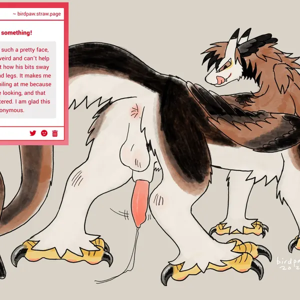 fursona (birdpaw) (mythology) created by birdpaw (artist)