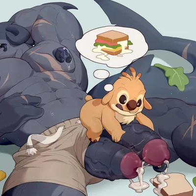 gantu, reuben (lilo and stitch) (disney, lilo and stitch) created by rubberbark