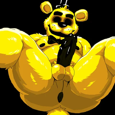 golden freddy (fnaf) (five nights at freddy's, scottgames) created by myuger