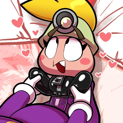 goombella, vivian (mario) (mario bros, nintendo) created by lettuce (artist)