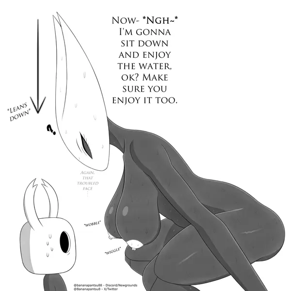 hornet (hollow knight), the knight (hollow knight) (hollow knight (franchise), team cherry) created by bananapantsu8