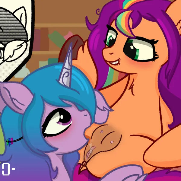 izzy moonbow (mlp), sunny starscout (mlp) (hasbro, mlp g5) created by crnklduskie