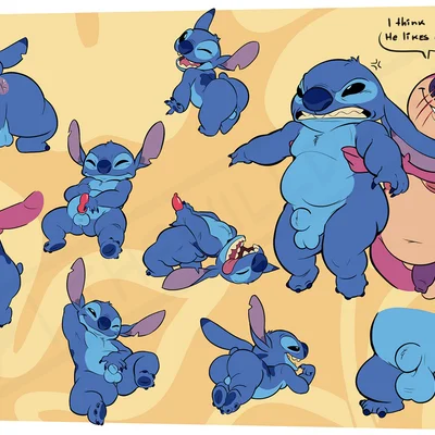 jeffrey taggart, stitch (lilo and stitch) (disney, lilo and stitch) created by thewilldpink