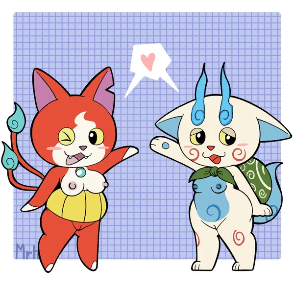 jibanyan, komasan (asian mythology, east asian mythology) created by mr harinezumi