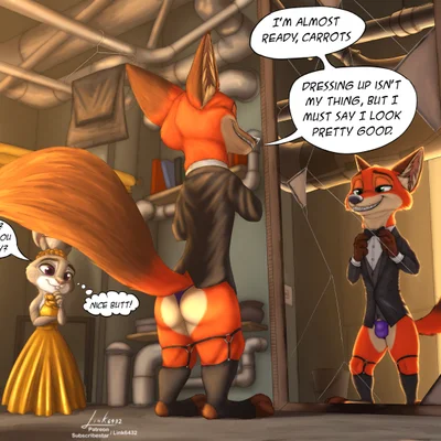 judy hopps, nick wilde (disney, zootopia) created by link6432