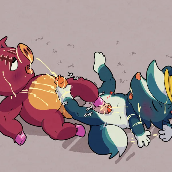 kicks (animal crossing), rasher (animal crossing) (animal crossing, nintendo) created by argon vile