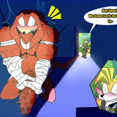 knuckles the echidna, miles prower, sonic the hedgehog (sega, sonic the hedgehog (series)) created by bacon sama