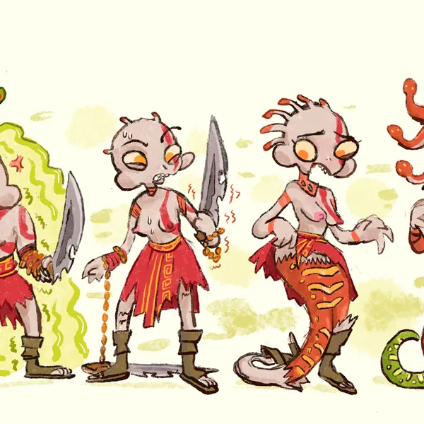 kratos (european mythology, god of war) created by bubbalossom