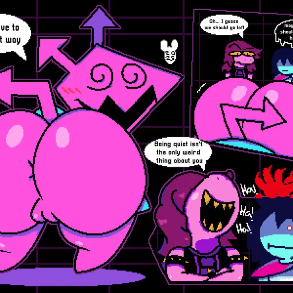 kris dreemurr, susie (deltarune) (deltarune, undertale (series)) created by luanctoons