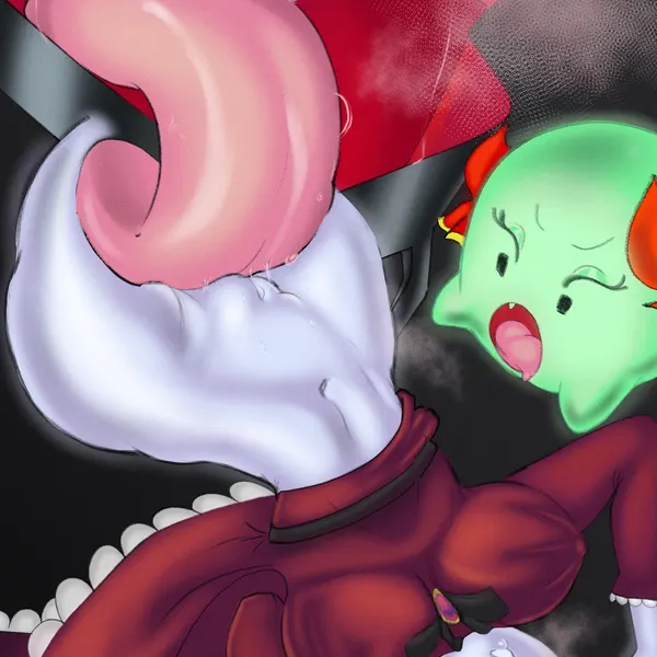 lady bow, mad piano, melody pianissima (luigi's mansion, mario bros) created by hornygami