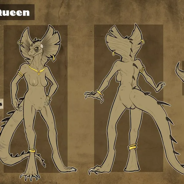 lizard queen created by purplepardus