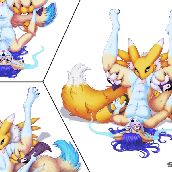 lloxie (character) (bandai namco, digimon) created by shibeari