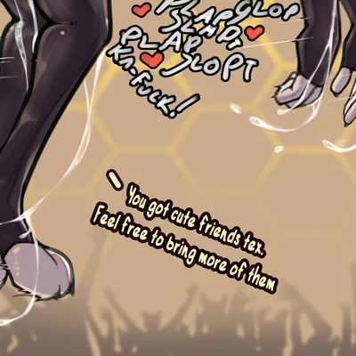 loona (helluva boss), queen bee-lzebub (helluva boss), vortex (helluva boss) (hellaverse, helluva boss) created by jarlium