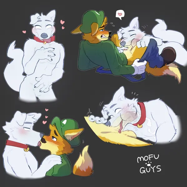 luigi, polterpup (luigi's mansion, mario bros) created by mofu guys