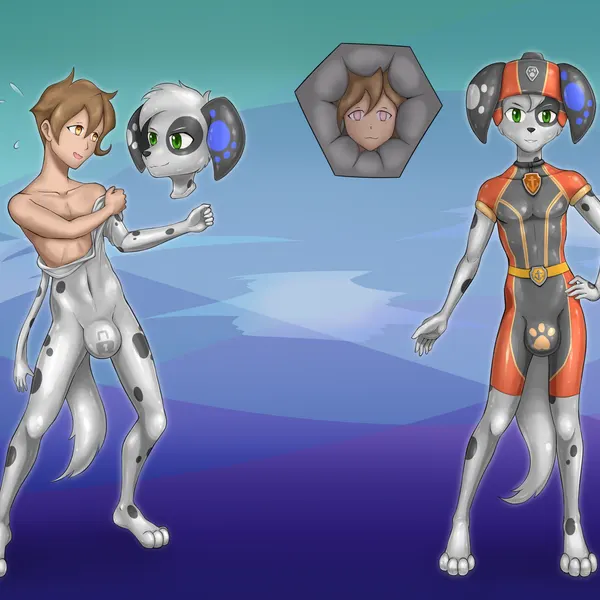 marshall (paw patrol), zuma (paw patrol) (paw patrol) created by materialcoin
