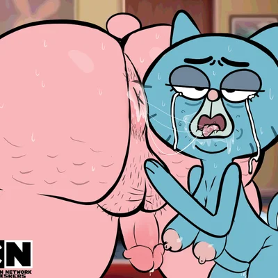mary senicourt, richard watterson (cartoon network, the amazing world of gumball) created by vwhiskers