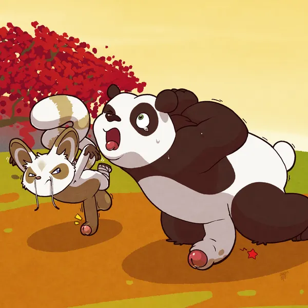 master po ping, master shifu (dreamworks, kung fu panda) created by argon vile