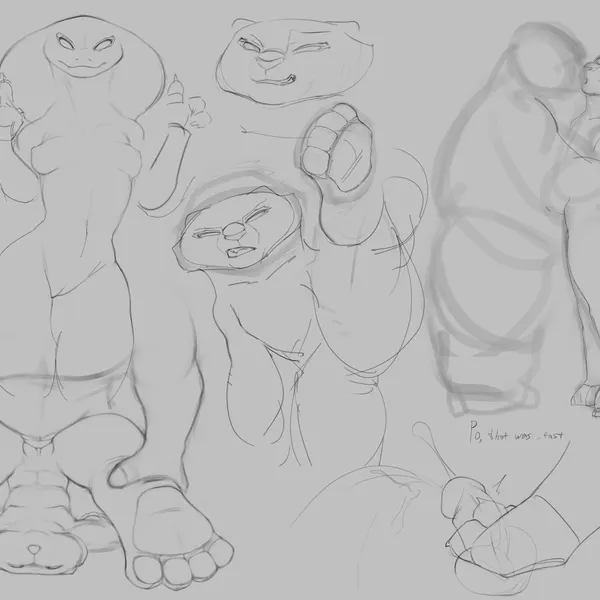 master po ping, master tigress (dreamworks, kung fu panda) created by sanido