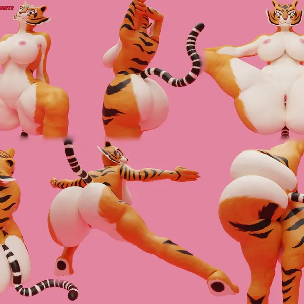 master tigress (dreamworks, kung fu panda) created by camseven
