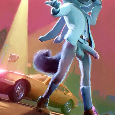 mr. wolf (the bad guys) (dreamworks, the bad guys) created by sidekick