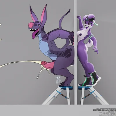 nail (screwingwithsfm), zwitterkitsune (character) created by screwingwithsfm, zwitterkitsune